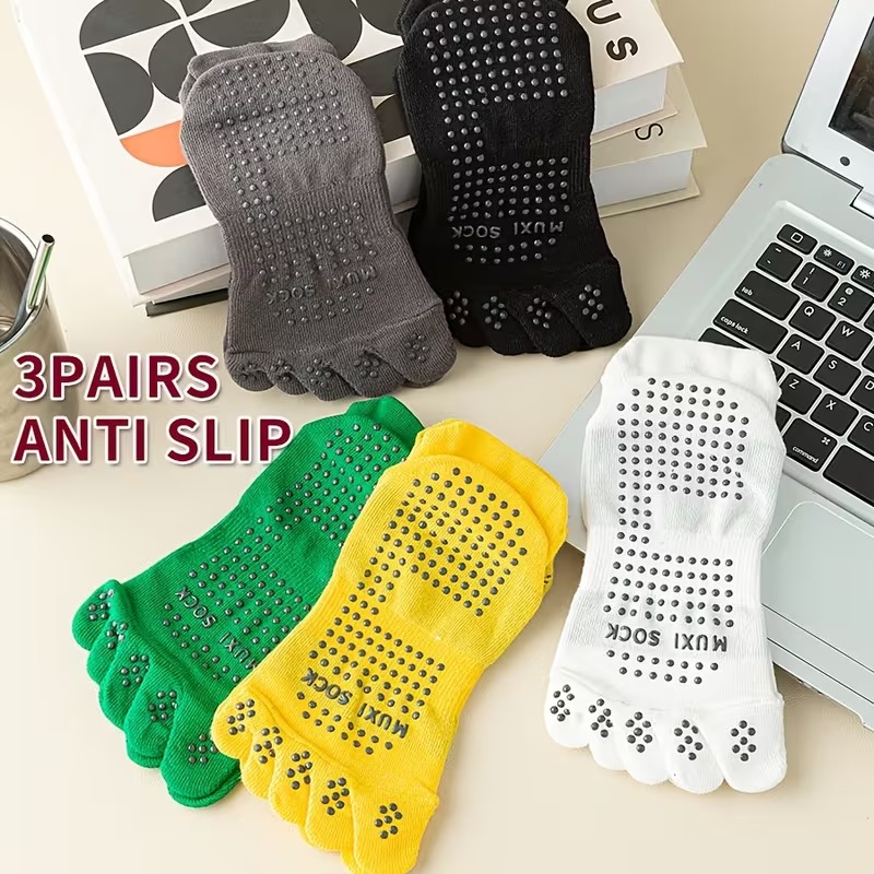 Men's 3-Pair Toe Socks Anti-Sl - Toe Sock Split recension och pris