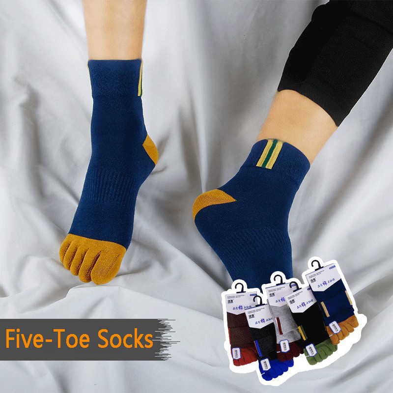 5 Pair Men's Casual Five-Toe C - Toe Sock Split recension och pris